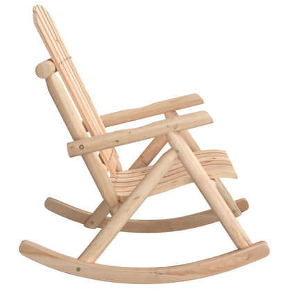 vidaXL Fauteuil à bascule de jardin 69x96x101 cm en épicéa massif