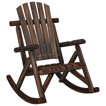 vidaXL Fauteuil à bascule de jardin 69x96x101 cm Bois de sapin massif