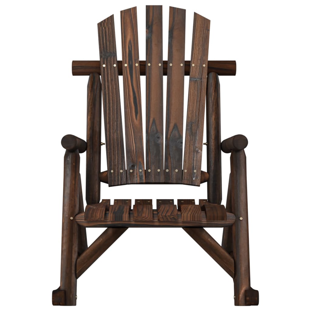 vidaXL Fauteuil à bascule de jardin 69x96x101 cm Bois de sapin massif