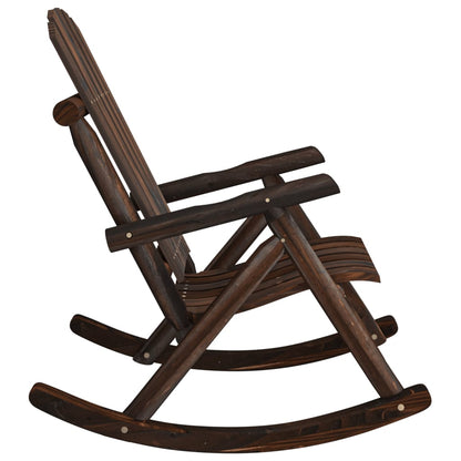 vidaXL Fauteuil à bascule de jardin 69x96x101 cm Bois de sapin massif