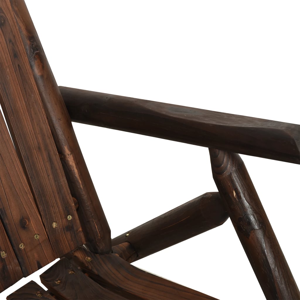 vidaXL Fauteuil à bascule de jardin 69x96x101 cm Bois de sapin massif