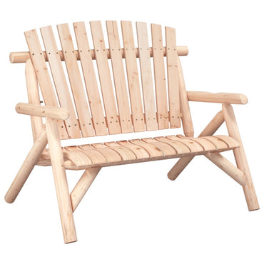 vidaXL Banc de jardin 2 places 119x85x98 cm Bois massif d'épicéa