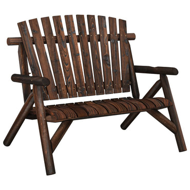 vidaXL Banc de jardin 2 places 119x85x98 cm Bois massif d'épicéa