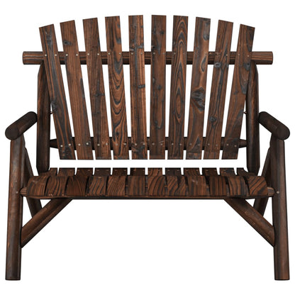 vidaXL Banc de jardin 2 places 119x85x98 cm Bois massif d'épicéa