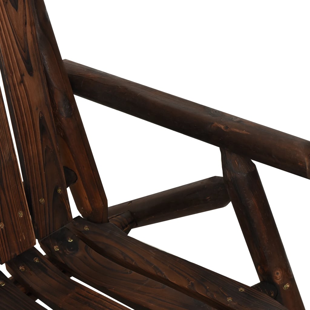 vidaXL Banc de jardin 2 places 119x85x98 cm Bois massif d'épicéa