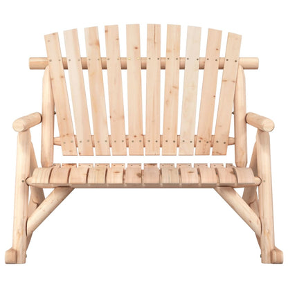 vidaXL Garten-Schaukelbank 2-Sitzer 123x96x102 cm Massivholz Fichte