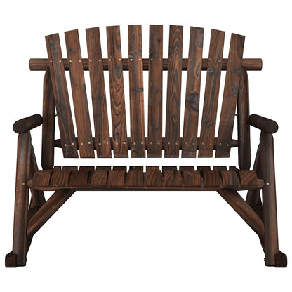vidaXL Banc de jardin balançoire 2 places 123x96x102 cm Bois de sapin massif