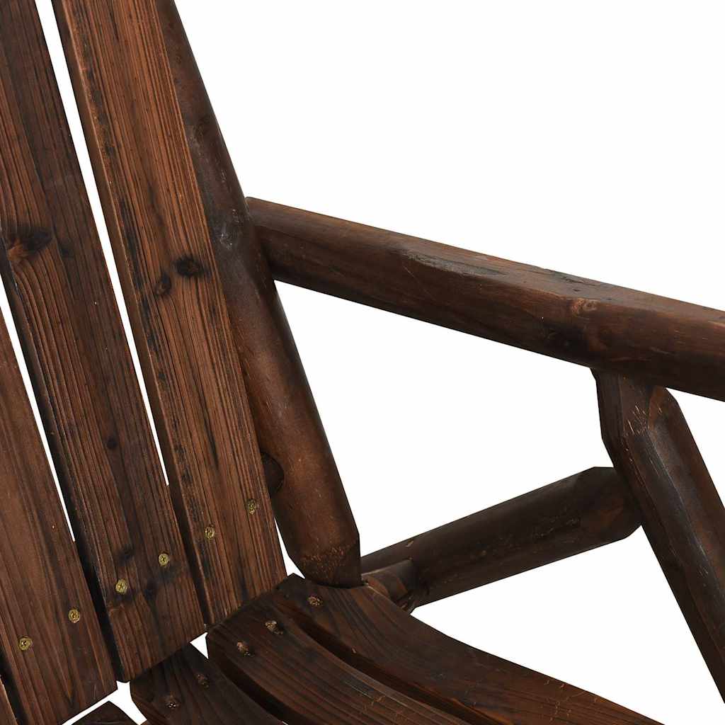 vidaXL Banc de jardin balançoire 2 places 123x96x102 cm Bois de sapin massif