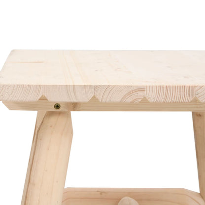 vidaXL Beistelltisch 49x49x50 cm Massivholz Fichte