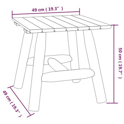 vidaXL Beistelltisch 49x49x50 cm Massivholz Fichte