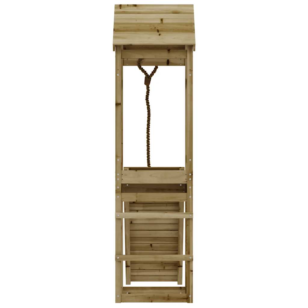 vidaXL Spielturm mit Kletterwand Imprägniertes Kiefernholz