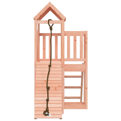 vidaXL Spielturm mit Kletterwand Massivholz Douglasie