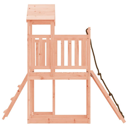 vidaXL Spielturm mit Kletterwand Massivholz Douglasie