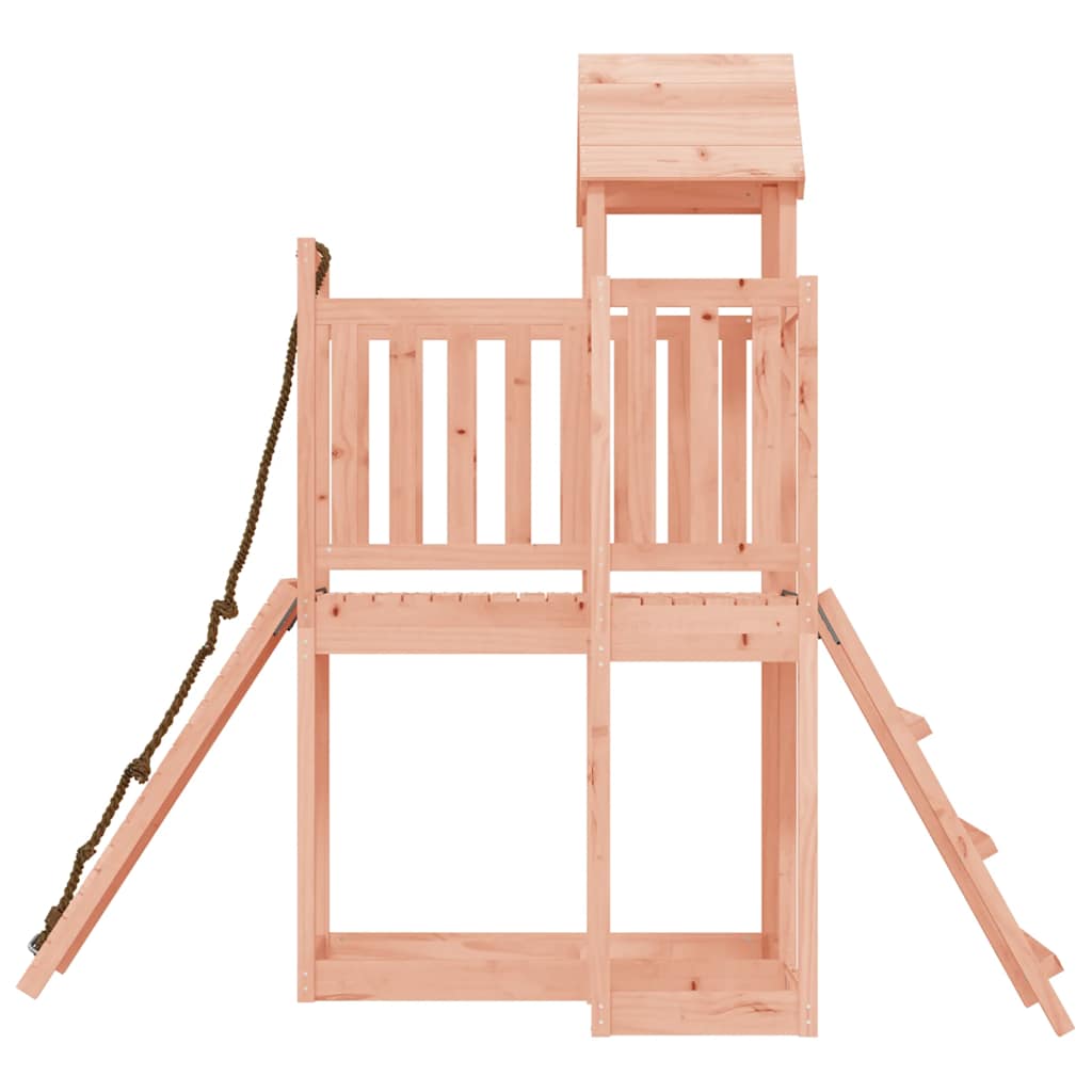 vidaXL Spielturm mit Kletterwand Massivholz Douglasie