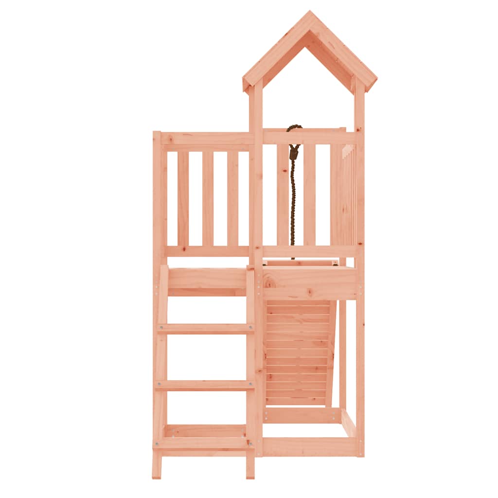 vidaXL Spielturm mit Kletterwand Massivholz Douglasie
