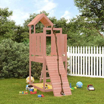 vidaXL Spielturm mit Kletterwand Massivholz Douglasie