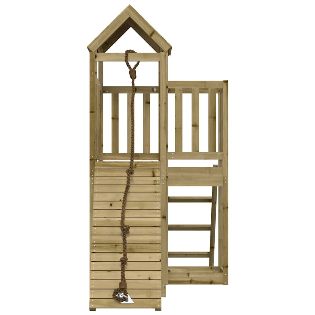 vidaXL Spielturm mit Kletterwand Imprägniertes Kiefernholz