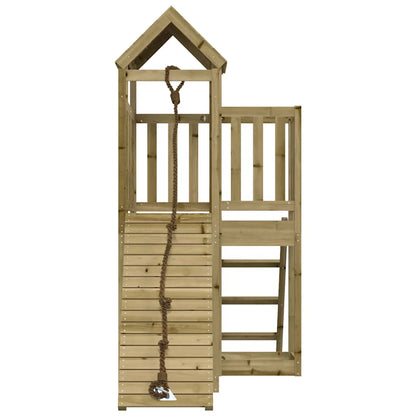 vidaXL Spielturm mit Kletterwand Imprägniertes Kiefernholz