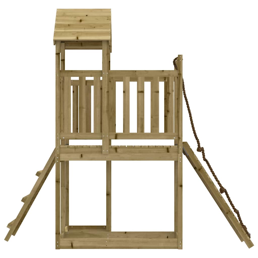 vidaXL Spielturm mit Kletterwand Imprägniertes Kiefernholz