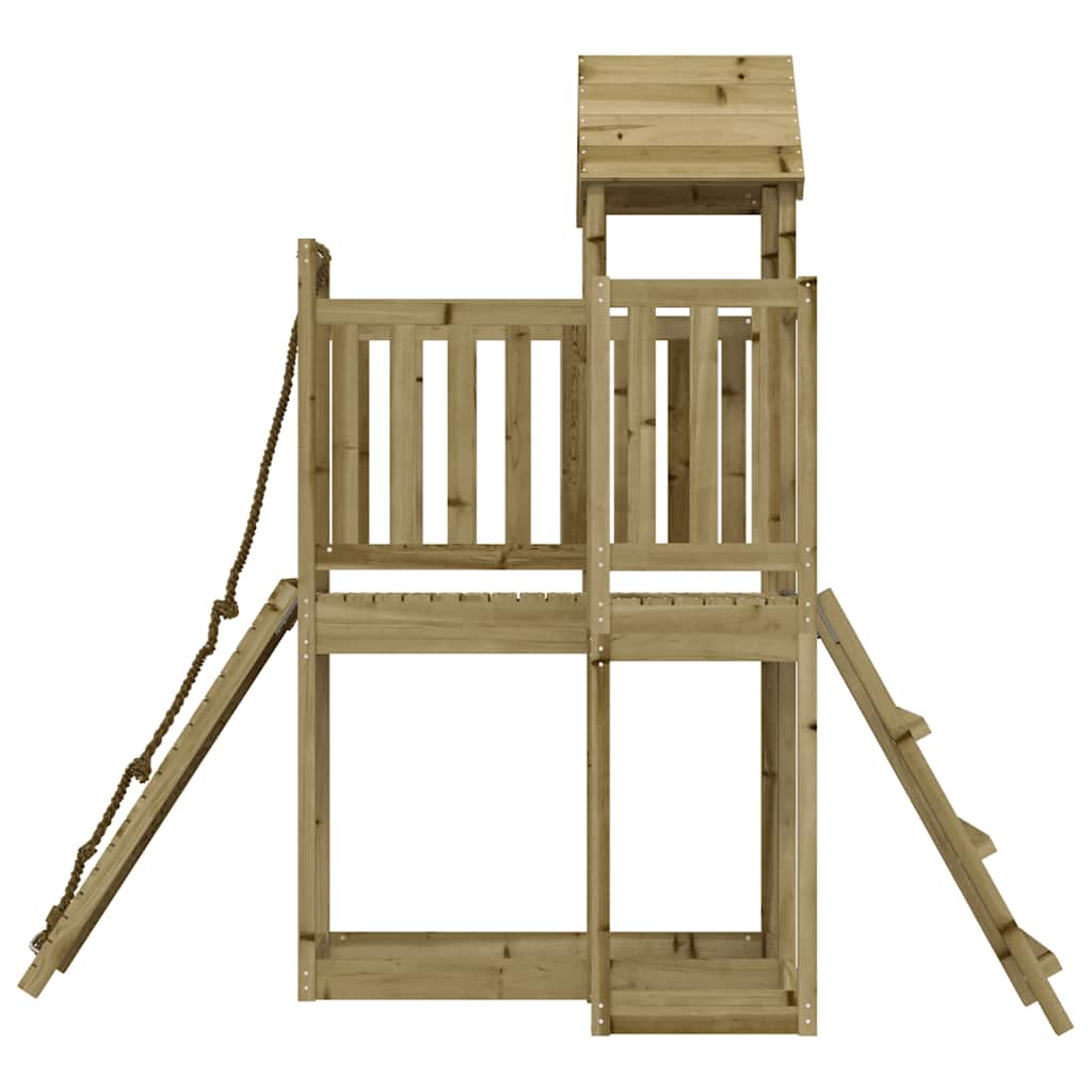 vidaXL Spielturm mit Kletterwand Imprägniertes Kiefernholz