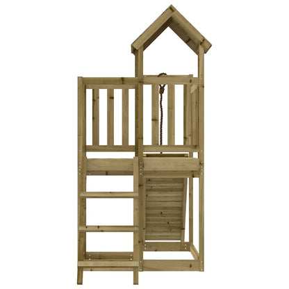 vidaXL Spielturm mit Kletterwand Imprägniertes Kiefernholz