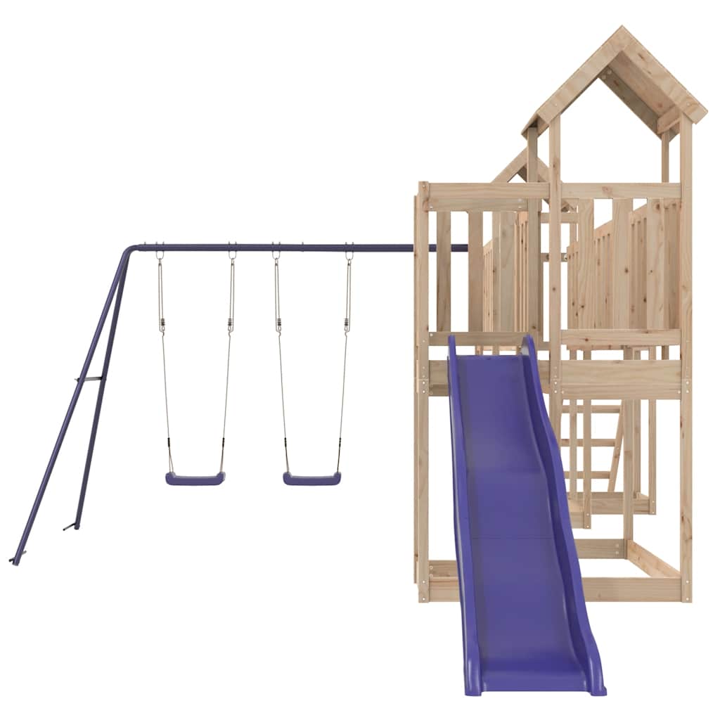 vidaXL Spielturm Massivholz Kiefer