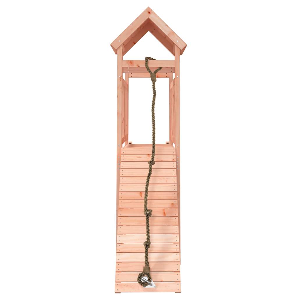 vidaXL Spielturm mit Kletterwand Massivholz Douglasie