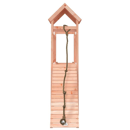 vidaXL Spielturm mit Kletterwand Massivholz Douglasie