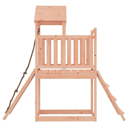 vidaXL Spielturm mit Kletterwand Massivholz Douglasie