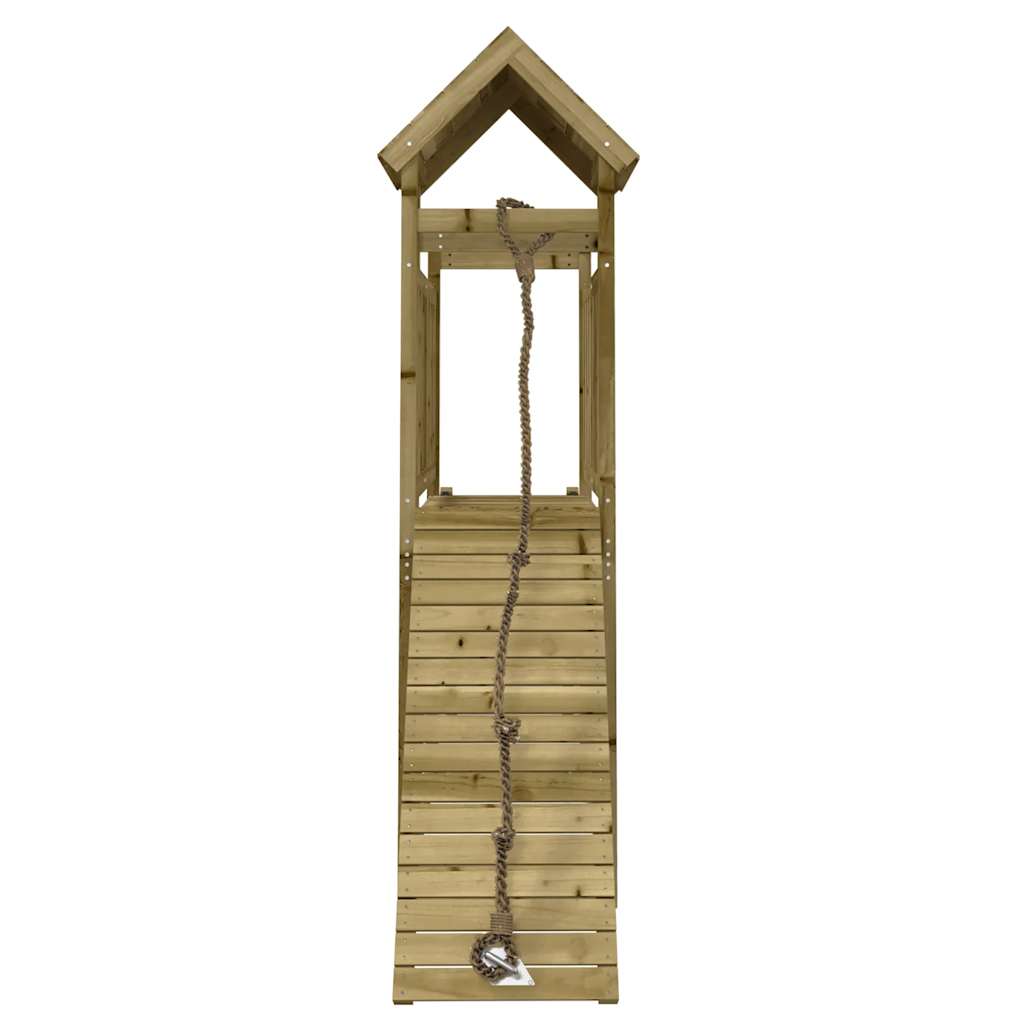 vidaXL Spielturm mit Kletterwand Imprägniertes Kiefernholz
