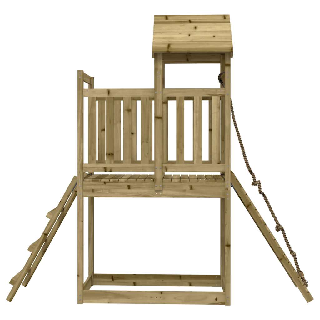 vidaXL Spielturm mit Kletterwand Imprägniertes Kiefernholz