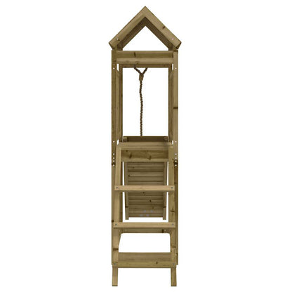 vidaXL Spielturm mit Kletterwand Imprägniertes Kiefernholz