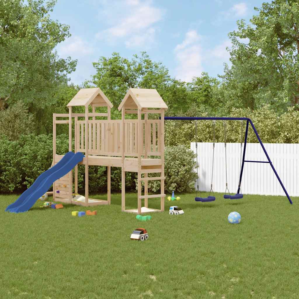 vidaXL Spielturm Massivholz Kiefer