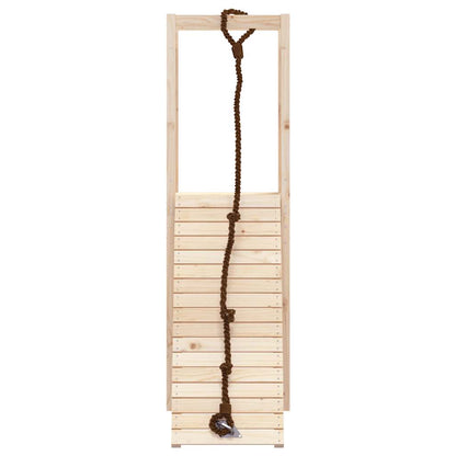 vidaXL Spielturm mit Kletterwand Massivholz Kiefer
