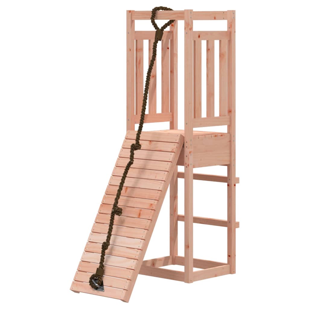vidaXL Spielturm mit Kletterwand Massivholz Douglasie