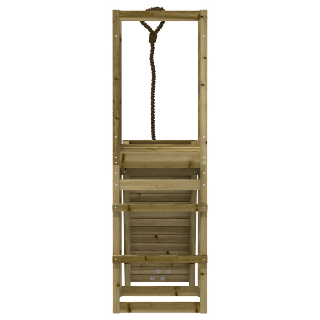 vidaXL Spielturm mit Kletterwand Imprägniertes Kiefernholz
