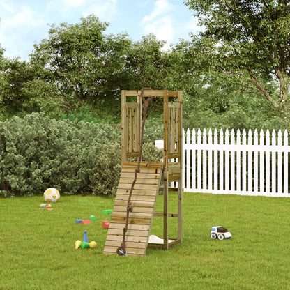 vidaXL Spielturm mit Kletterwand Imprägniertes Kiefernholz