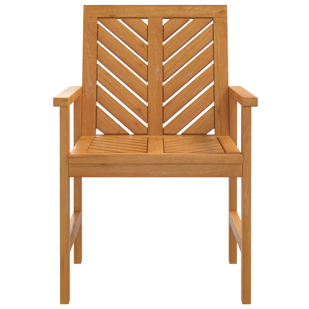 vidaXL Chaises de jardin 4 pcs. Bois d'acacia massif