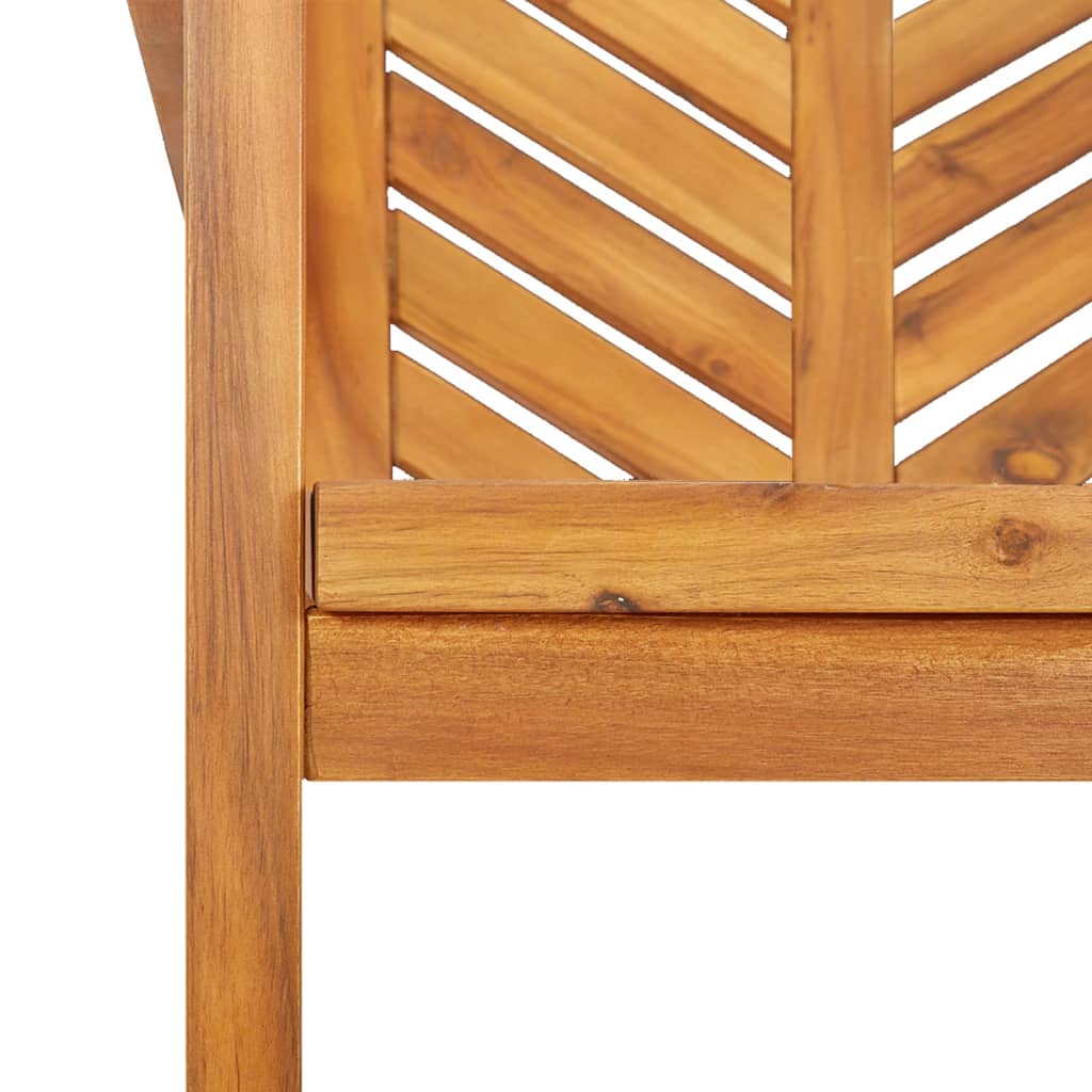 vidaXL Chaises de jardin 4 pcs. Bois d'acacia massif