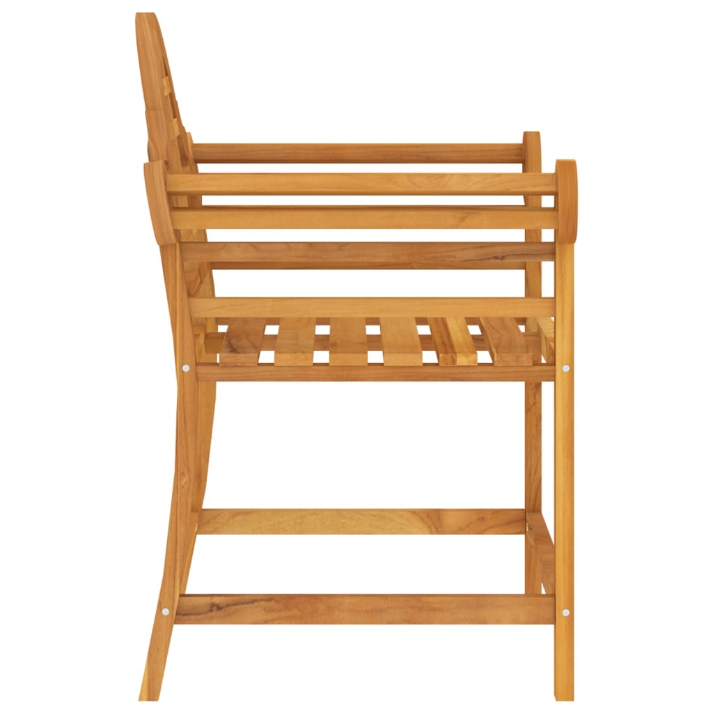 vidaXL Chaise de jardin 88x60x92 cm Bois de teck massif