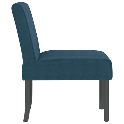 vidaXL Chaise rembourrée velours bleu