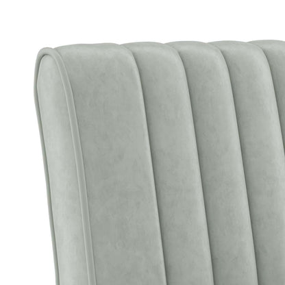 vidaXL Chaise rembourrée gris clair en velours
