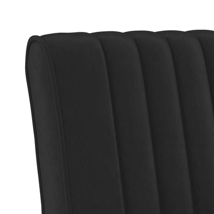 vidaXL Chaise rembourrée en velours noir