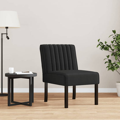 vidaXL Chaise rembourrée en velours noir