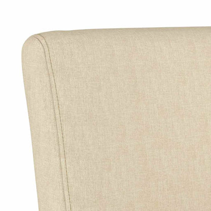 vidaXL Chaise rembourrée en tissu crème