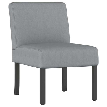 vidaXL Chaise rembourrée gris clair en tissu
