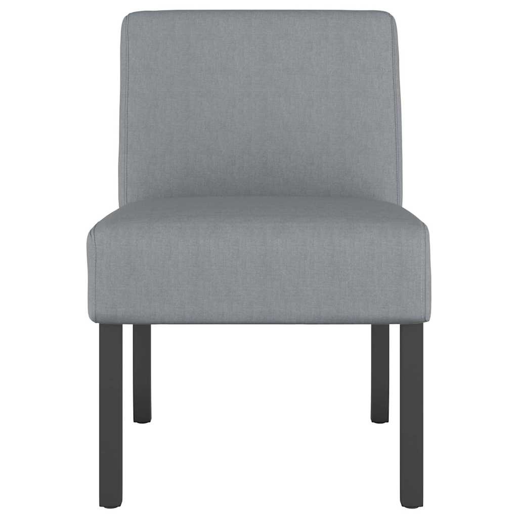 vidaXL Chaise rembourrée gris clair en tissu