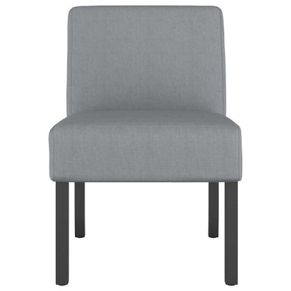 vidaXL Chaise rembourrée gris clair en tissu
