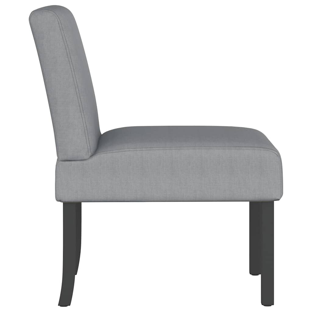 vidaXL Chaise rembourrée gris clair en tissu
