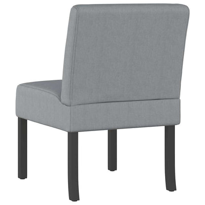 vidaXL Chaise rembourrée gris clair en tissu